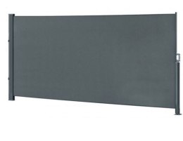 Markiza boczna tarasowa parawan osłona regulowana na taras 350x180cm szara