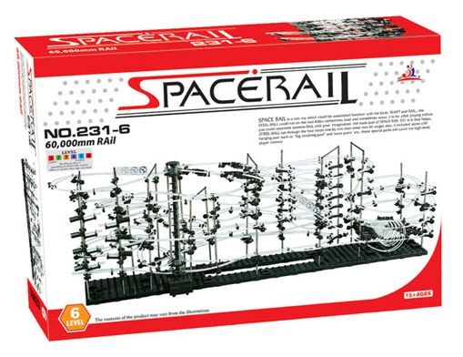SpaceRail Tor Dla Kulek - Level 6 (60 metrów) Kulkowy Rollercoaster