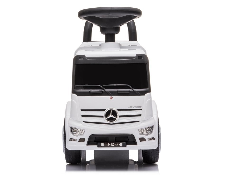 Jeździk Mercedes Antos 656 Biały Dźwięk Klakson Reflektory Światła