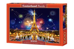 CASTORLAND Puzzle 1000el. Glamour of the Night, Paris - Fajerwerki nad Wieżą Eiffla