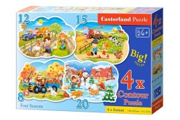 CASTORLAND Puzzle 4w1 Four Seasons - Cztery Pory Roku