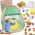 Namiot campingowy dla dzieci picnic z wyposażeniem 62 elementy