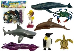 Zestaw Edukacyjny Zwierząt Morskich Figurki Delfin Pingwin Rekin