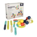 Klocki magnetyczne magnetic sticks dla małych dzieci duże patyczki 36 elementów w pudełku