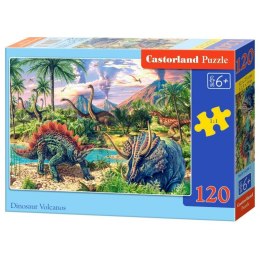Puzzle 120el. dinosaur volc.