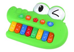 Organki Pianinko Edukacyjne Muzyczne Krokodyl Zielony Dźwięki Światła