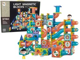 Świecąca Zjeżdżalnia Dla Kulek Klocki Magnetyczne 292 Elementy