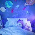 Lampka nocna dla dzieci projektor gwiazd astronauta z gitarą na pilot czarna