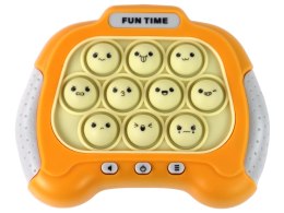 Gra Sensoryczna Konsola Pop It Na Baterie Światła Dźwięki Żółta